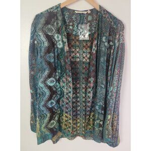 Soft Surroundings Women's Sz. XL Single Toggle Multi Long Sleeve Cardigan NWOT